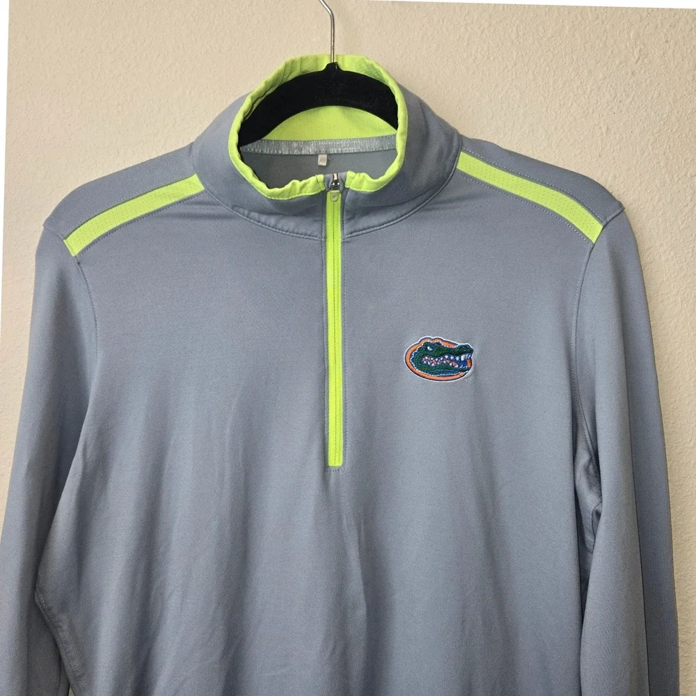 Nike Golf Florida Gators Mens Gray‎ Dri-Fit Quarter Zip Pullover NCAA, Large